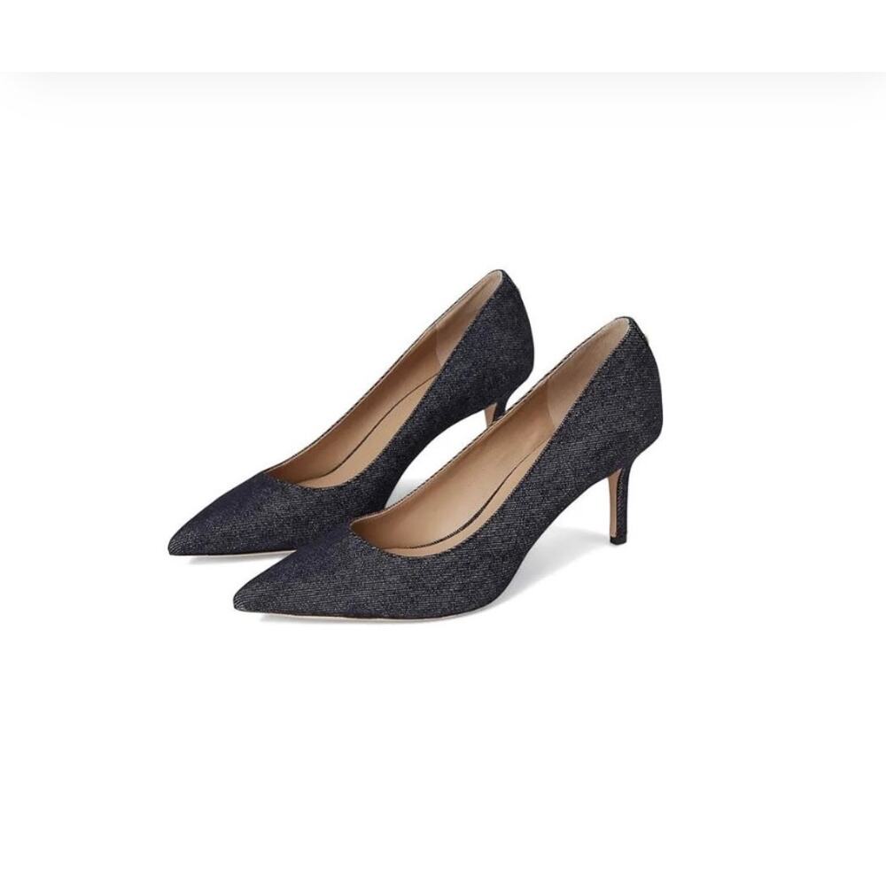 Ralph Lauren Lanette Dark
Denim-Effect Pointed Kitten Heels